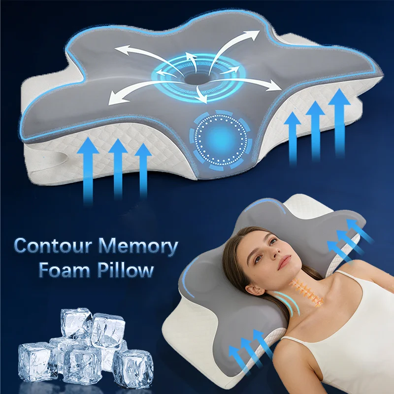 Memory Foam Orthopedic Pillow Neck Pain - Hafızalı Köpük Yastık Servikal Yastık Boyun