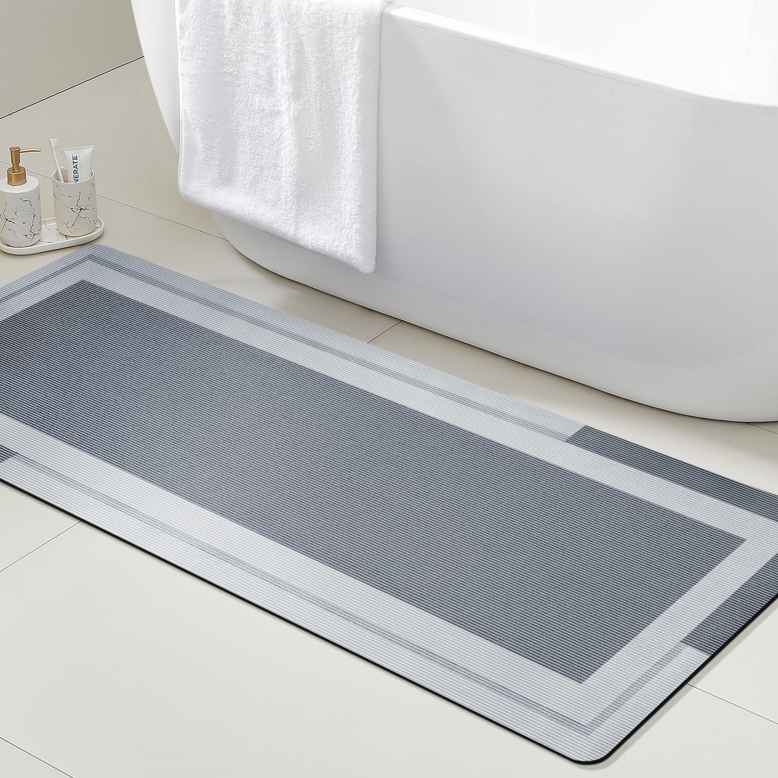 VIKAMA Kaymaz Kauçuk Tabanlı B - Quick Dry Diatomite Bath Mat incelemesi ve fiyatı