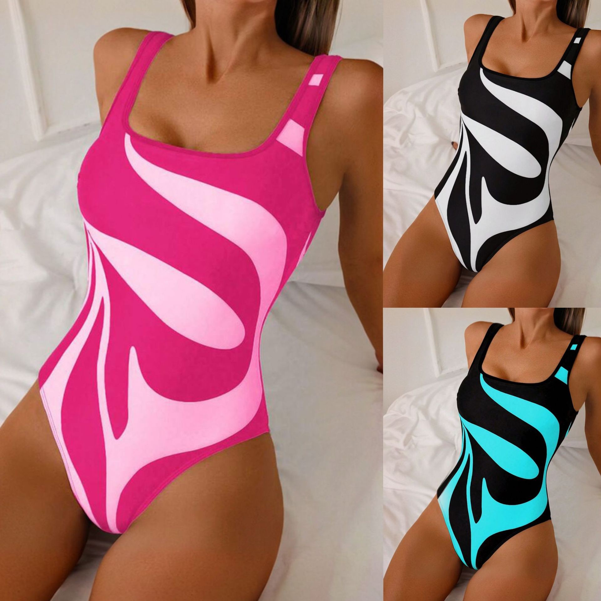Kadın Tankini Soyut Baskılı Bi - Bath incelemesi ve fiyatı